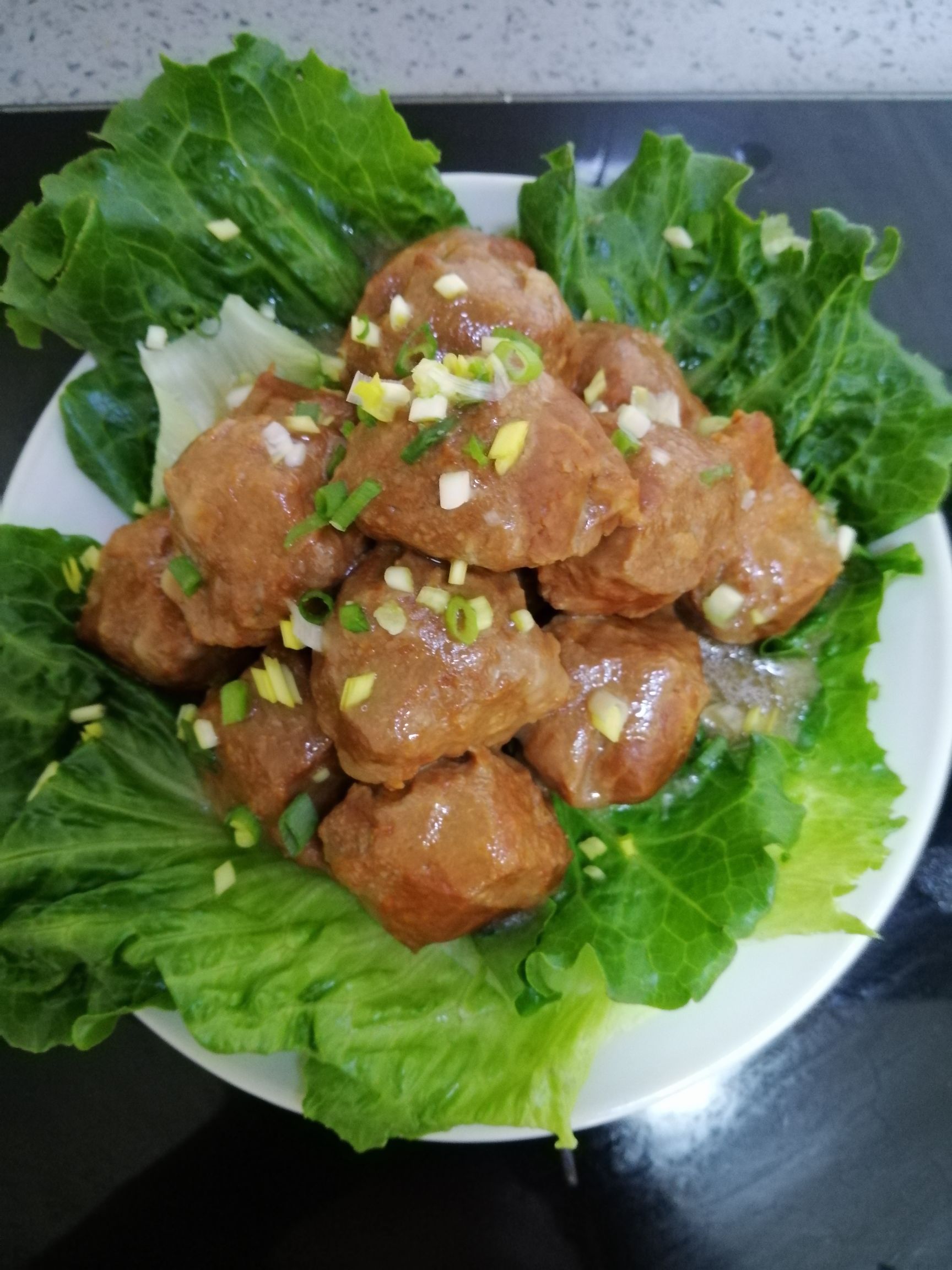 猪肉丸 红烧狮子头肉丸子红烧丸子