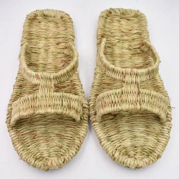 编织鞋 湘西纯手工编织全麻草鞋
