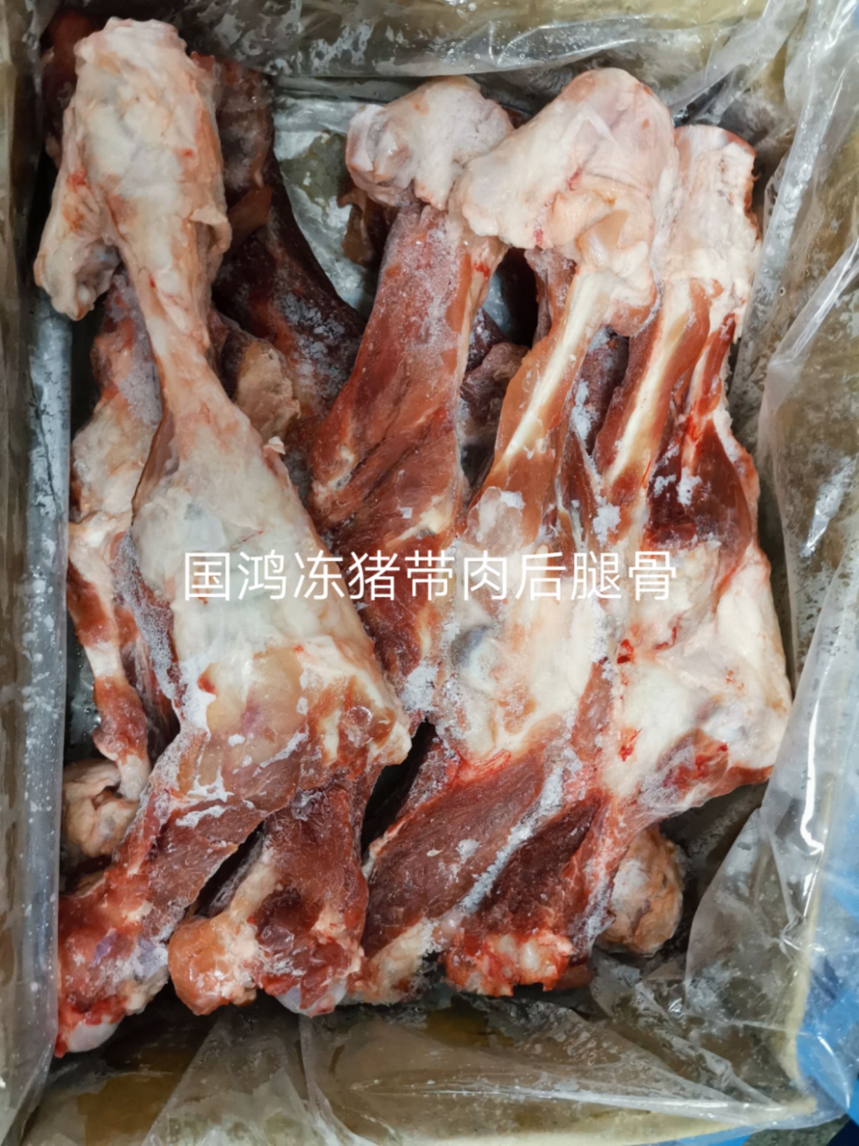 猪骨头 国鸿冻猪带肉后腿骨