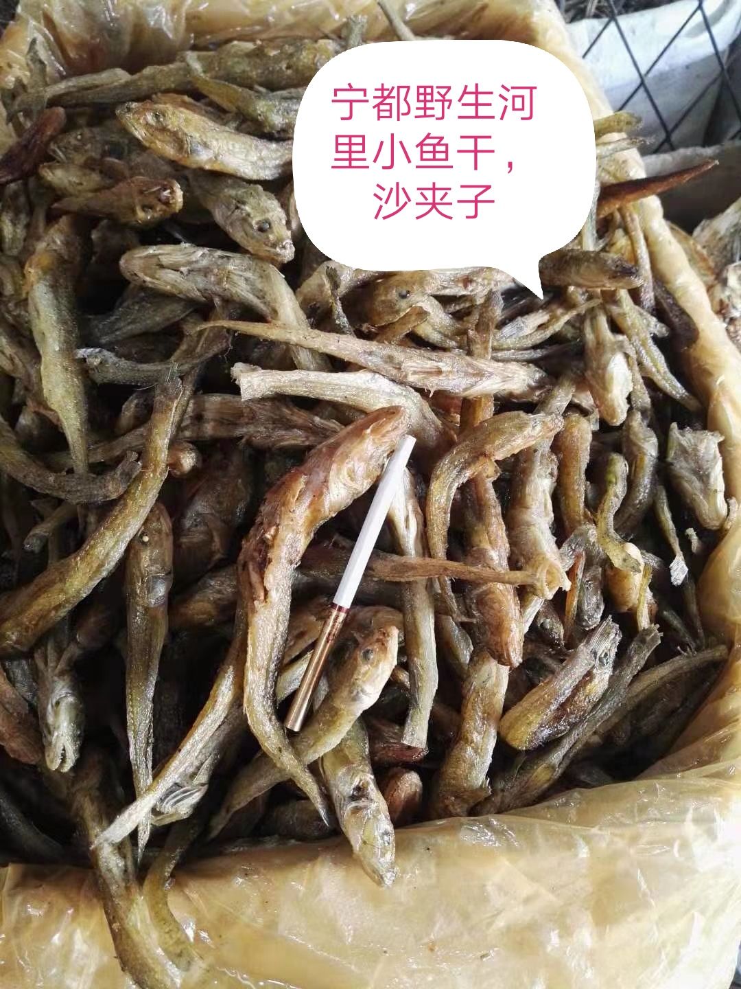 滑子鱼 棍子鱼,河鱼沙夹子,土灶炕干