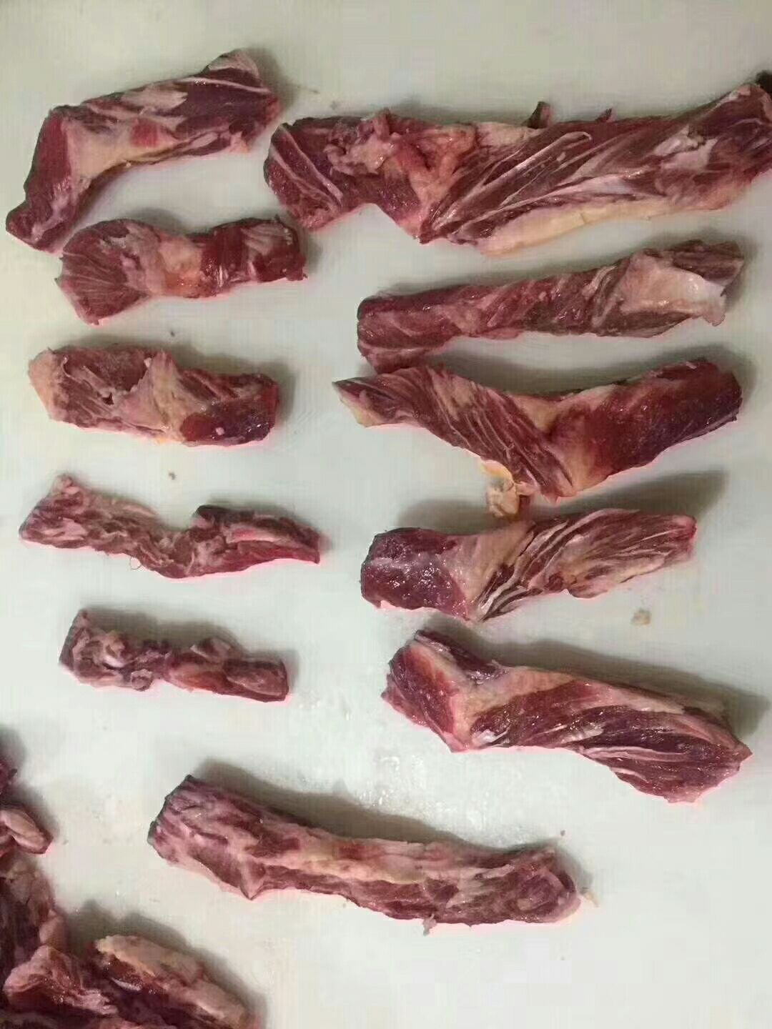 牛腹肉 腹肉条,纯干没有水,肥瘦相间,适用火锅烤肉,肉馅
