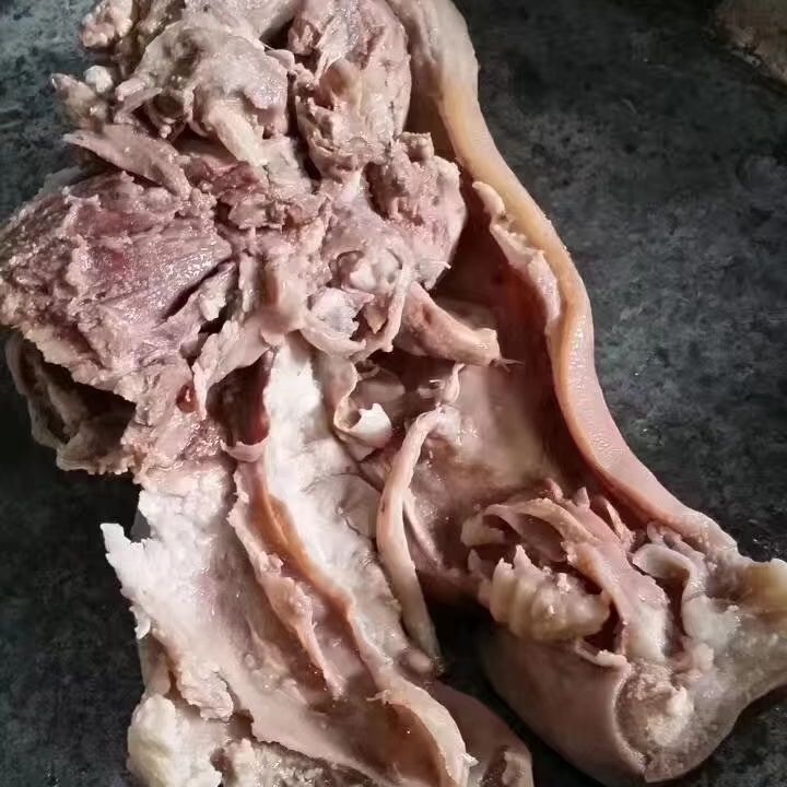 半片新鲜半熟去骨猪头肉猪脸肉一箱饭店卤菜食材