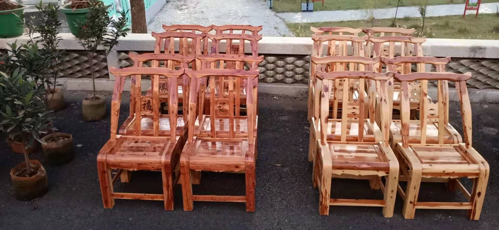 河南桐柏县木质工具 柏木椅