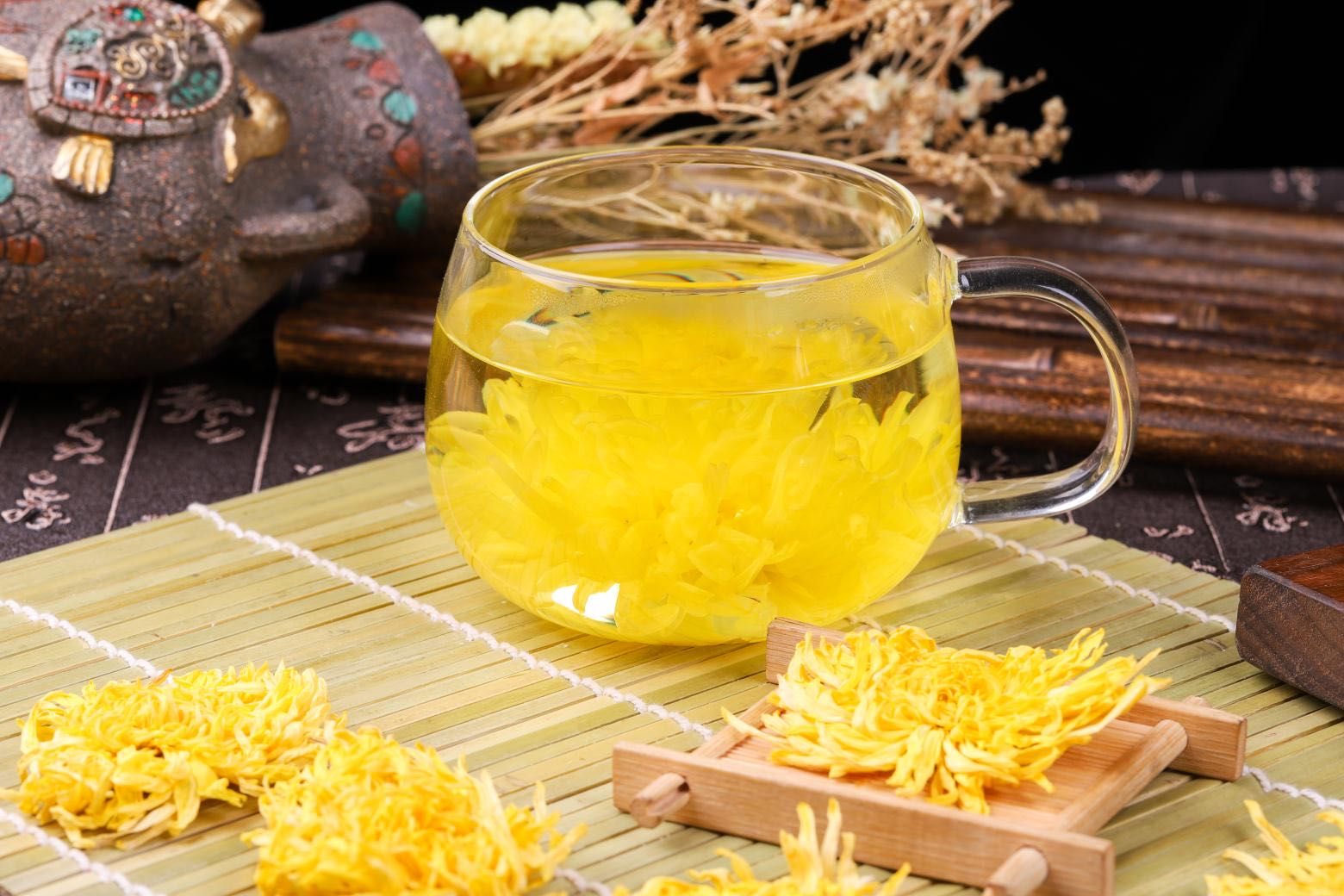 金丝皇菊花茶一朵一杯清热去火菊花茶精品菊花茶上等菊花茶