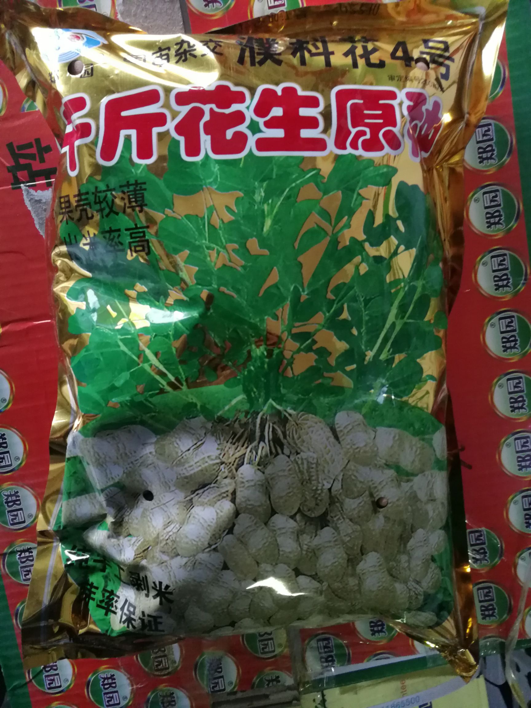 花育花生种子 原包装5斤花生米 高纯度 产量高 品质好