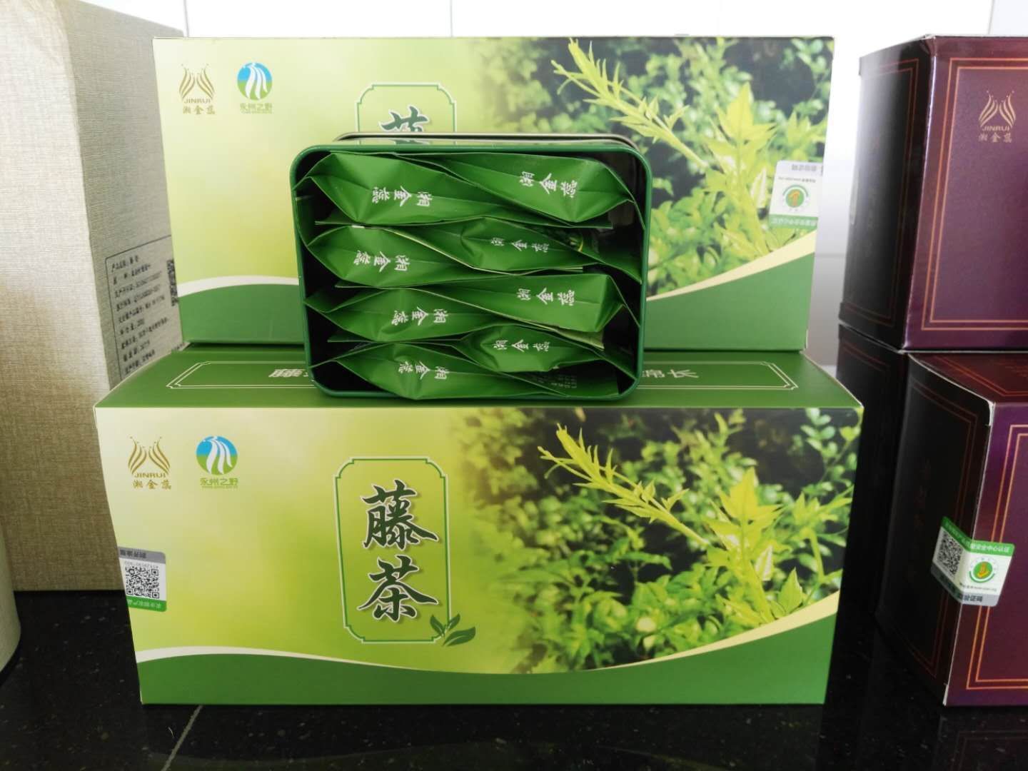 湘金蕊藤茶茅岩莓茶 新鲜嫩叶藤茶 润喉养生茶富硒茶