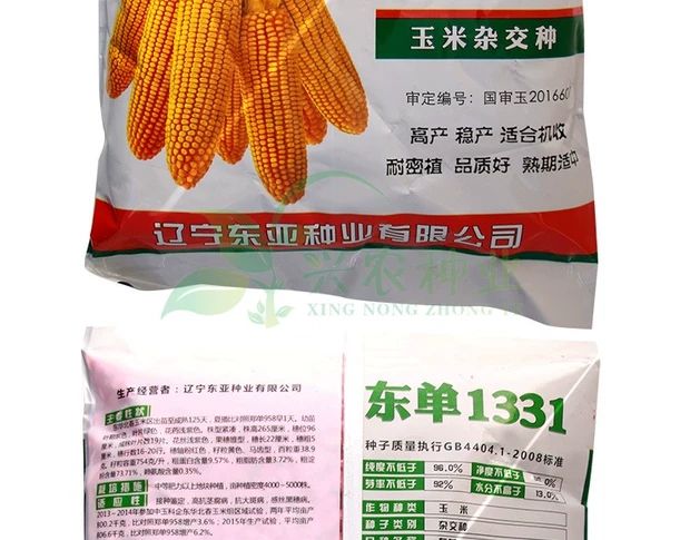 东单1331玉米种子 东单1331 新国审高产稳产耐密植 超强抗性 品质好