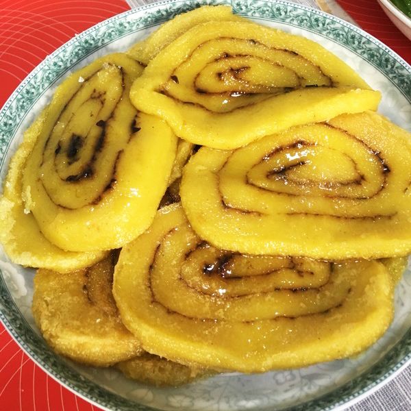 陕北名吃子长枣糕油糕