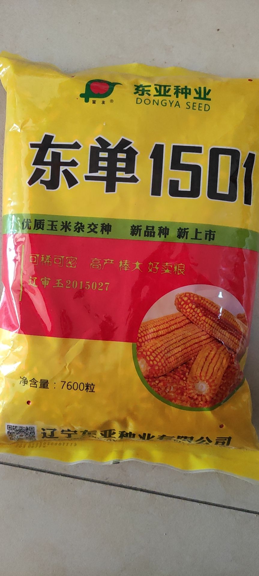 东单1501玉米种子 东单1501,高产耐密玉米品种,粮饲兼收好品种