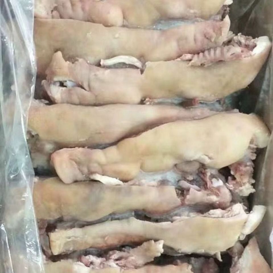 新鲜半熟去骨猪头肉冰鲜半熟猪头肉半成品猪头肉