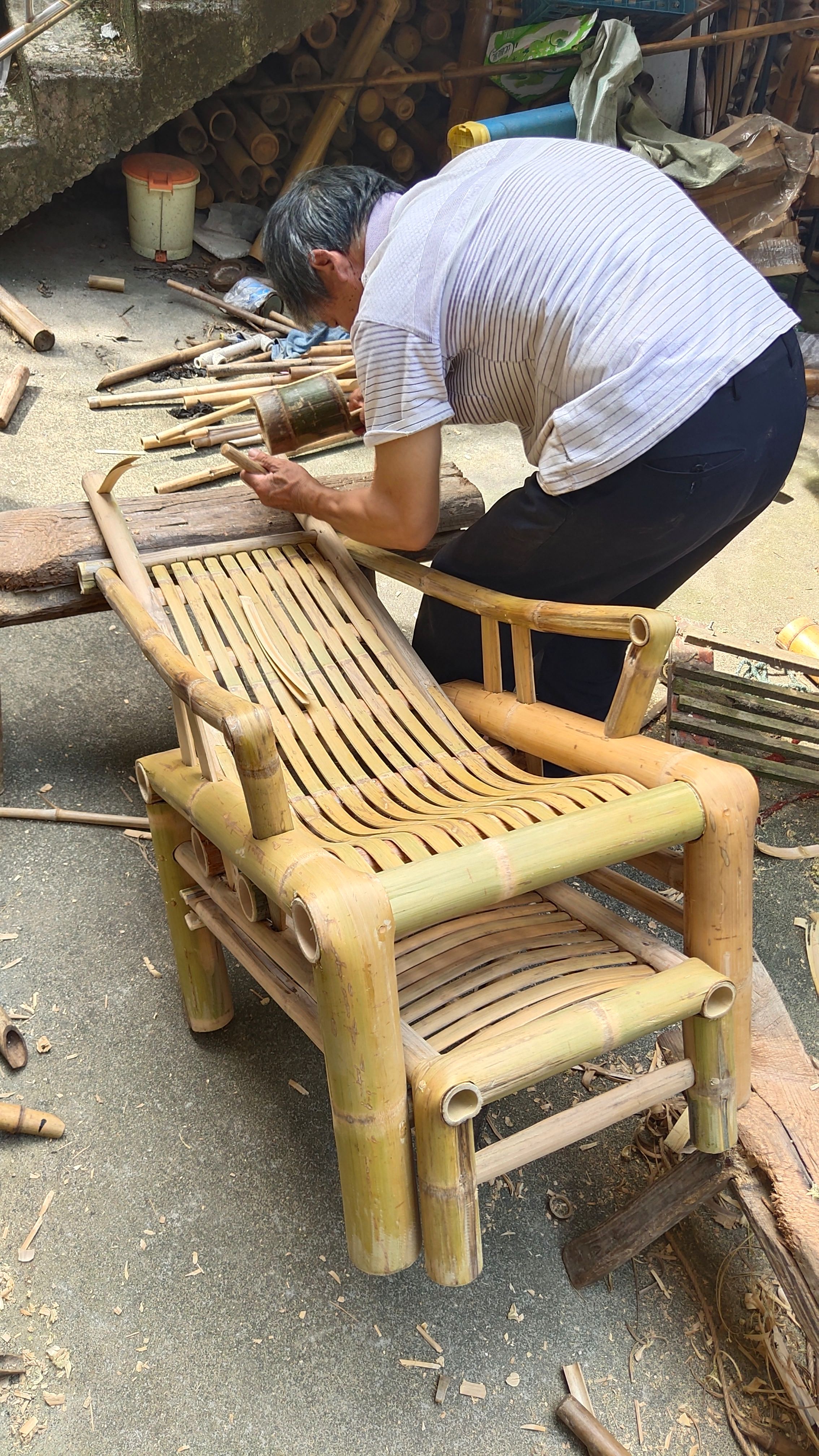 [竹椅批发]竹椅 竹躺椅价格500元/件 - 惠农网