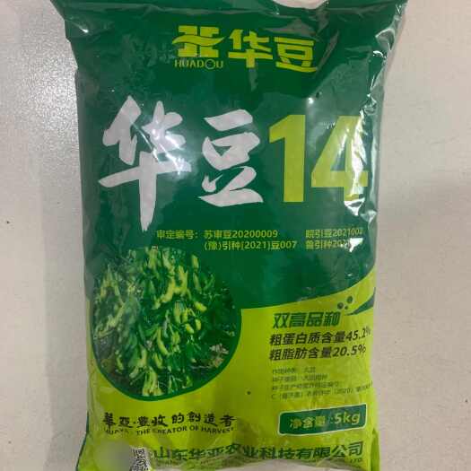 宿迁华豆14大豆种子早熟丰产旱出油高薄皮新品种大田基地播黄豆种子