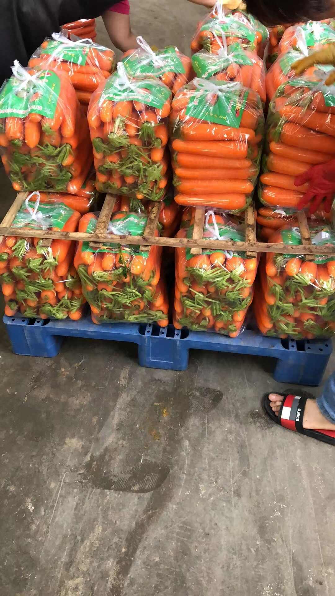 水洗胡萝卜