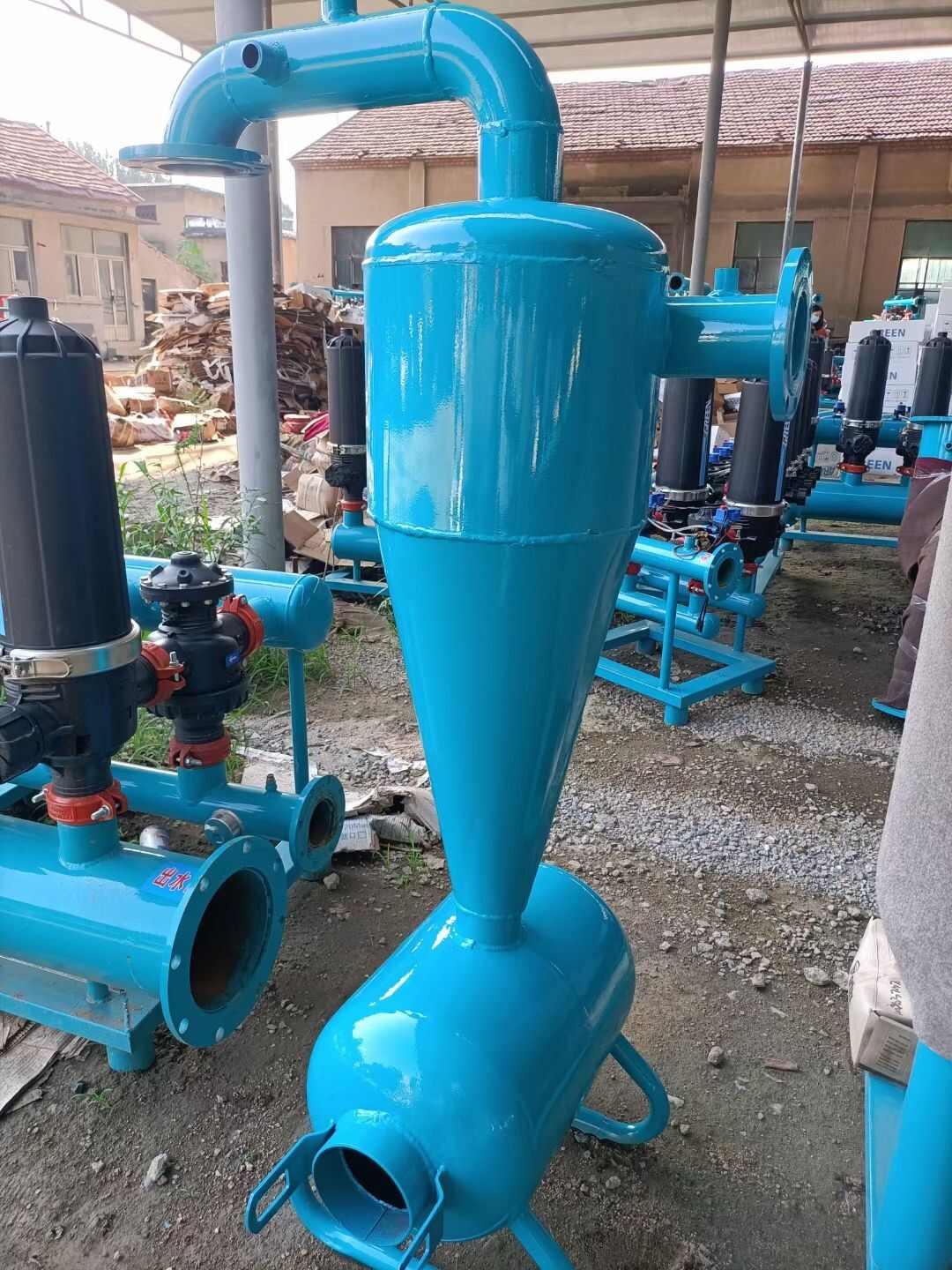 农业灌溉泵房首部离心沙石过滤器筛网网式过滤器施肥罐桶水肥一体