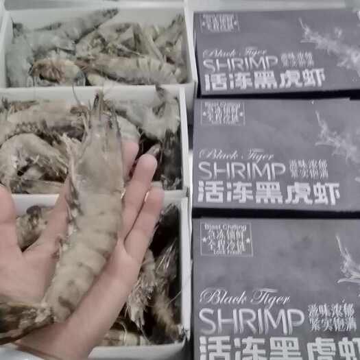 青岛黑虎虾16/20  2.5斤/盒  6盒/箱