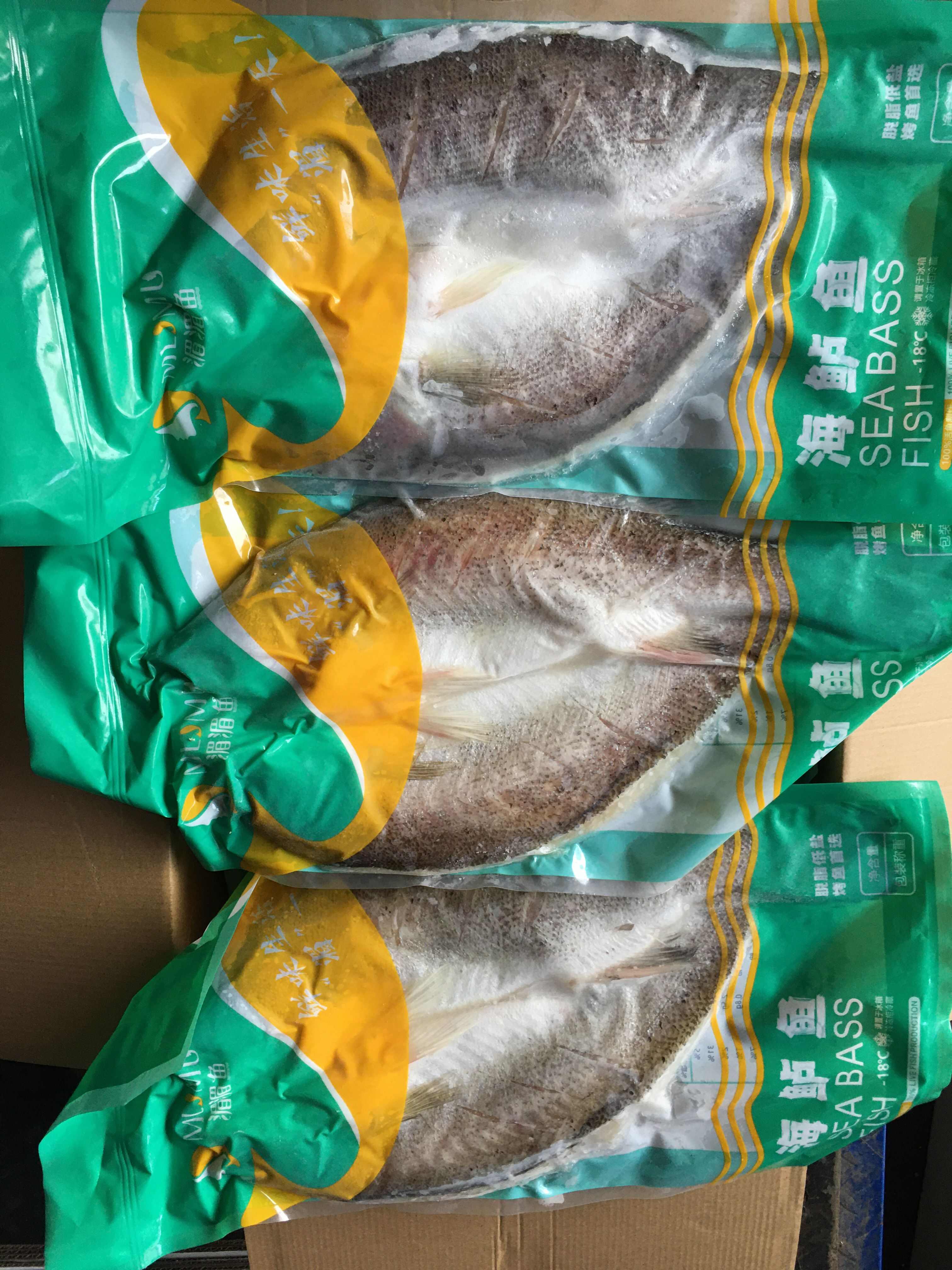 海鲈鱼  12条 800-900
真空独立包装