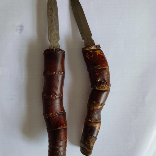 阳江DIY手工制作大马士革钢茶刀