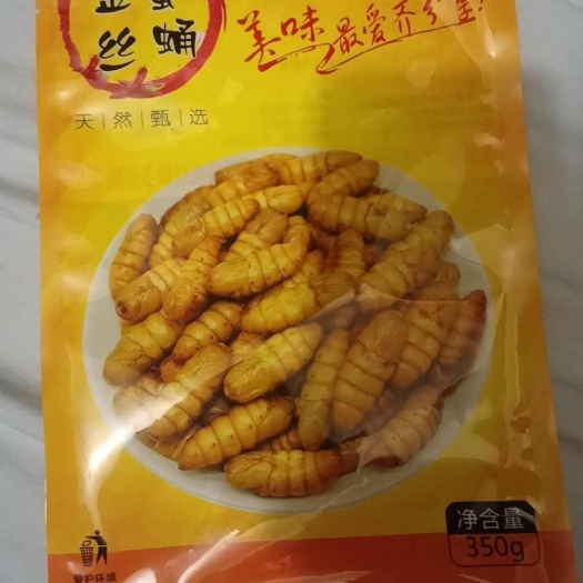 佛山蚕蛹 速冻 金丝蛹 蛹桑蚕蛹特色营养食材宵夜档 油炸