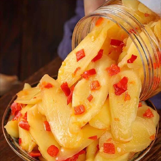 剁椒生姜片湖南特产嫩姜剁辣椒拌面下饭菜
