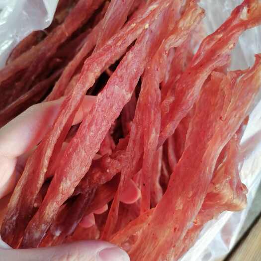 蕉岭县微辣猪肉干，全日晒干猪肉干
