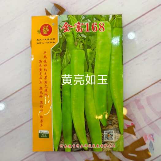 金富168黄皮大辣椒种子早熟叶片小单果100克长28厘米