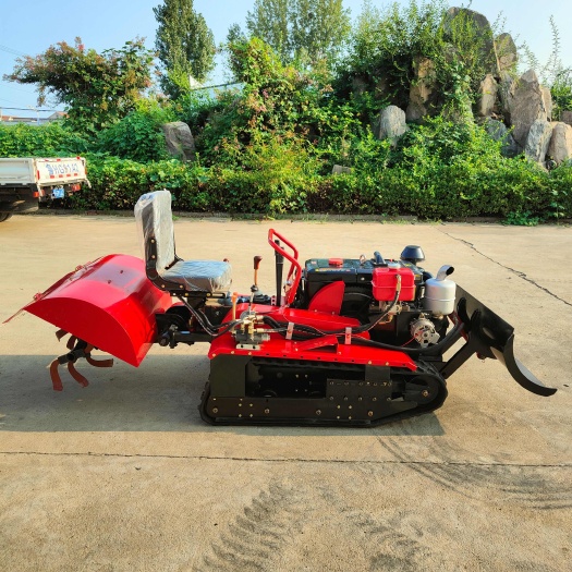 曲阜市加强型35马力 山地 丘陵 果园 大棚 树林 苗圃履带旋耕机