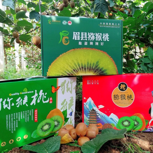 【晚采自然熟】当季陕西眉县绿心徐香猕猴桃珍珠棉礼盒整箱包邮