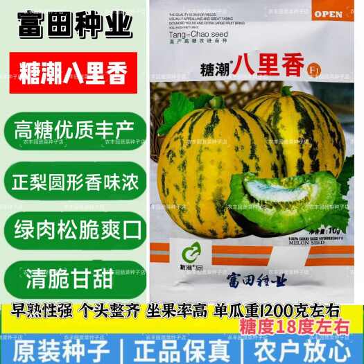 沭阳县糖潮八里香甜种子高糖优质抗病丰产香瓜种籽农家春秋播香甜瓜种子
