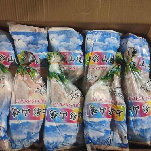 平原县现杀散养七彩山鸡白条鸡