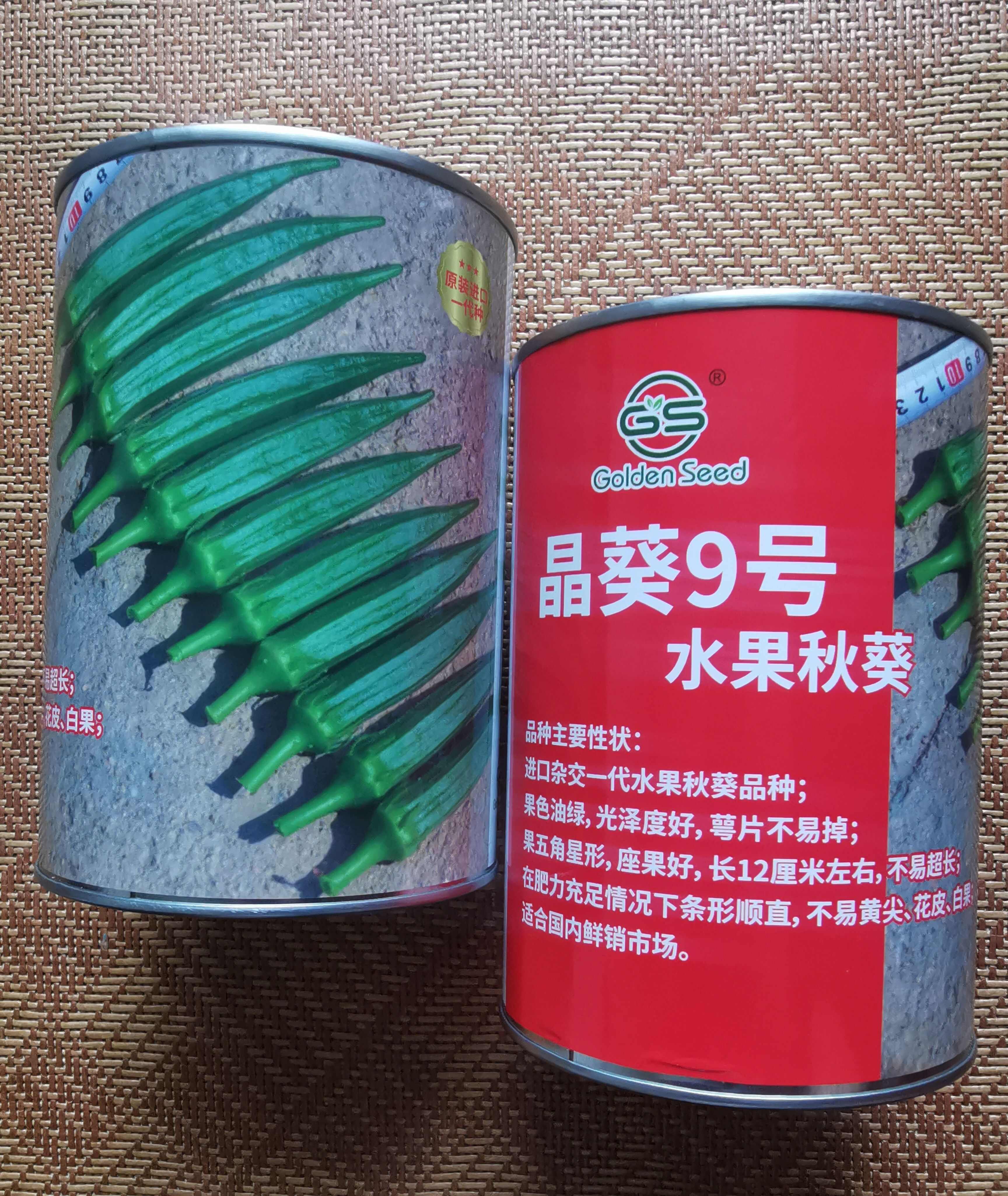 晶葵9号水果秋葵种子杂交一代水果秋葵品种果色靓绿