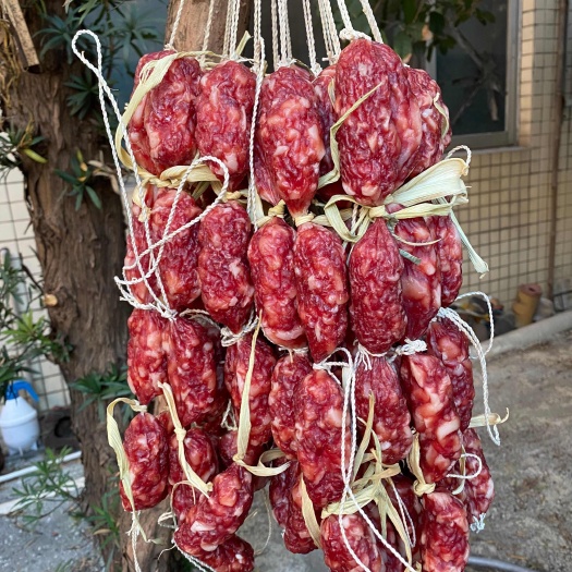 中山市东莞大粒肠玉米衣广式腊肠高质量腊肠腊味土猪肠
