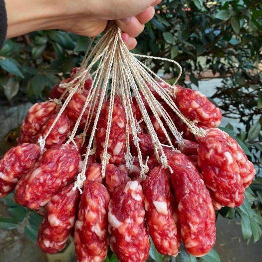 中山市高品质切肉大粒肠粒粒肠枣肠满口脆香广式腊肠腊味古法制作纯肉肠