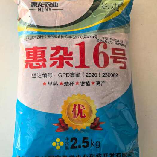 讷河市惠杂16号早熟酿酒高粱品种
