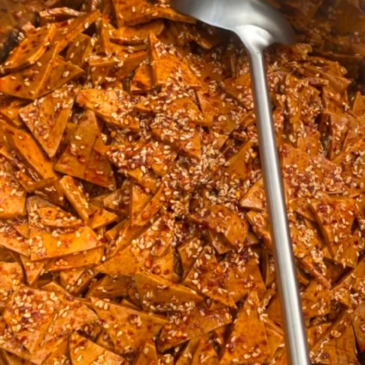 南充豆干摆摊香辣黄香豆干