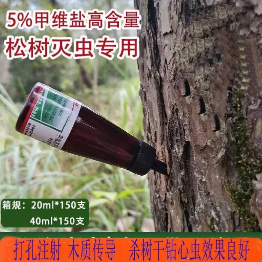 松树杨树桃树线虫天牛专用杀虫剂打孔注药5.7%甲氨基阿维菌素