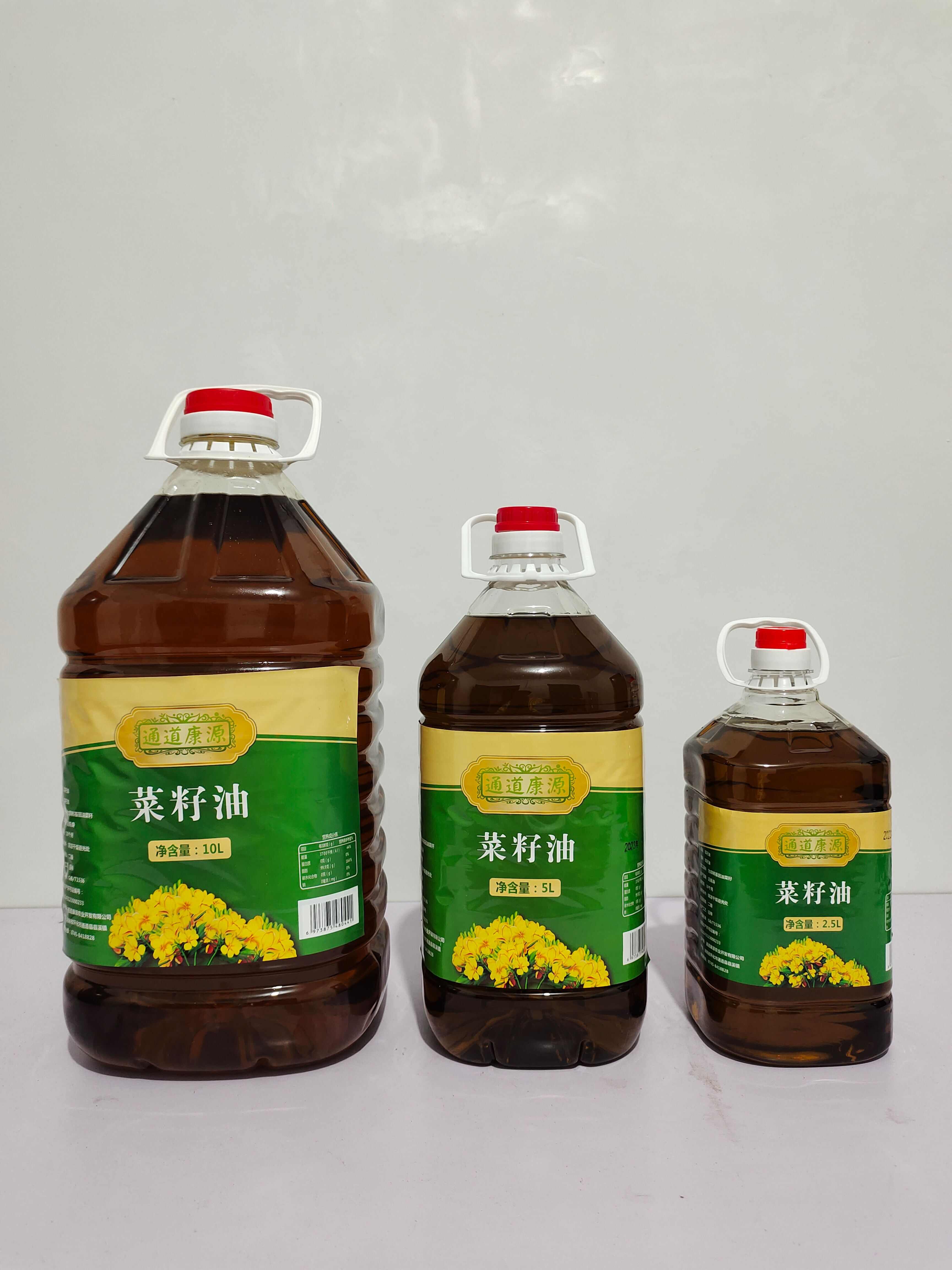 菜籽油物理压榨营养保留精选原料 5L
