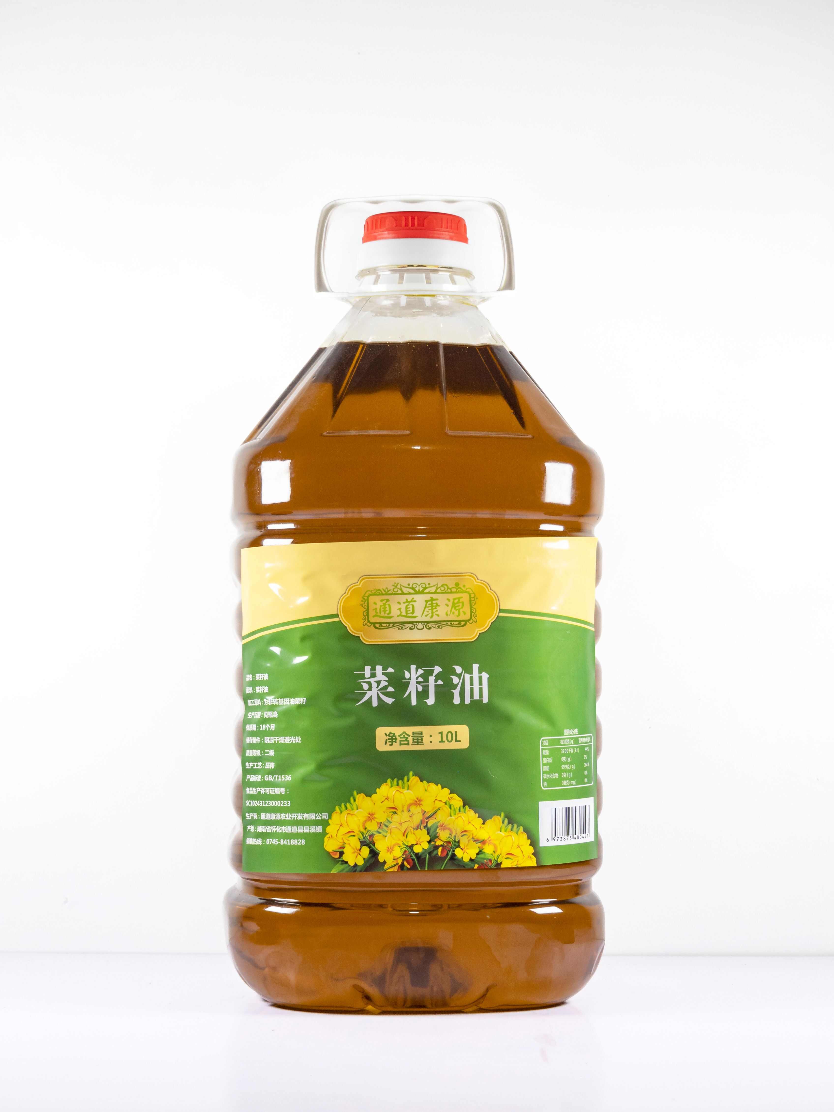菜籽油物理压榨营养保留精选原料 5L