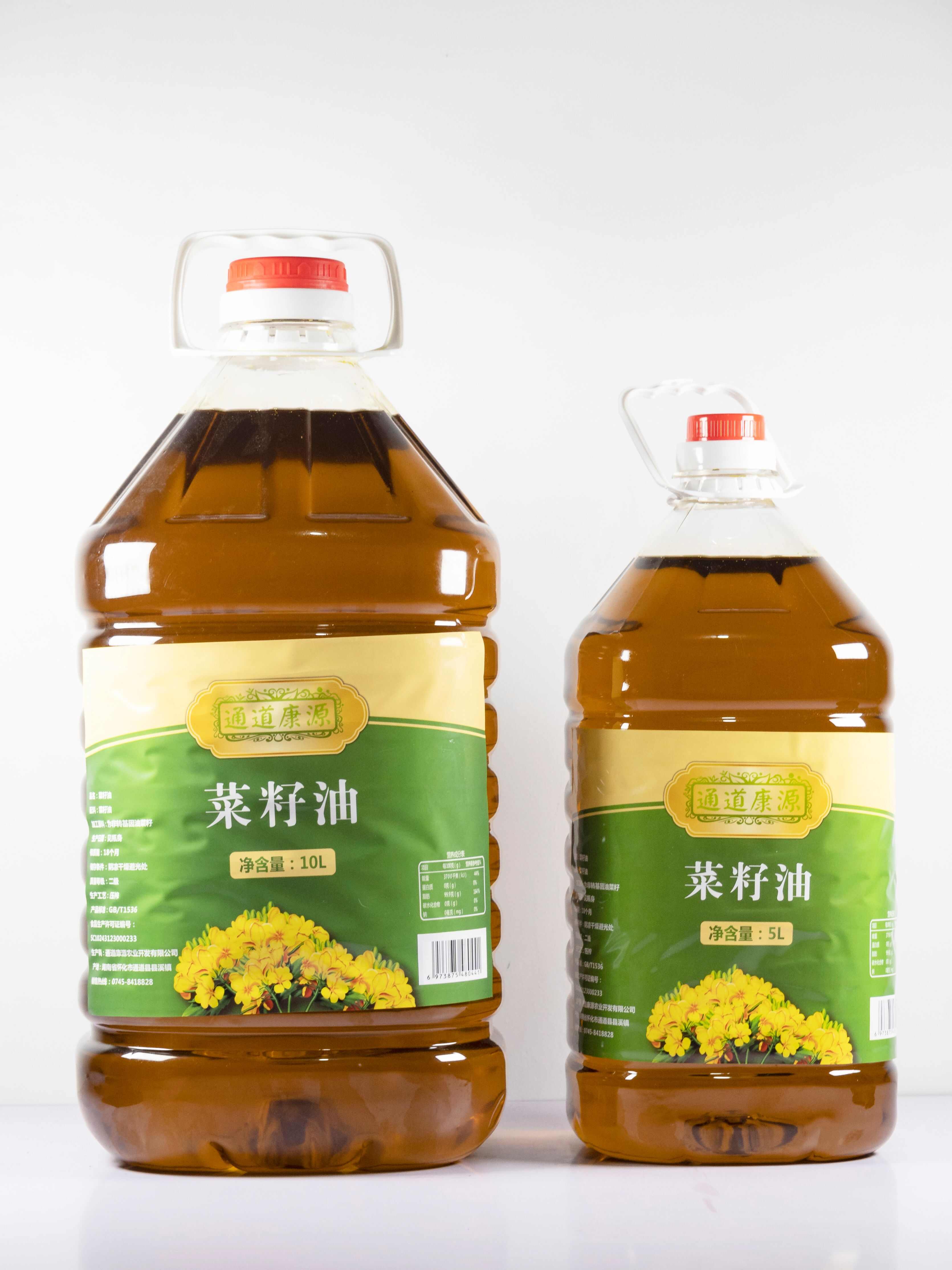 菜籽油物理压榨营养保留精选原料 5L