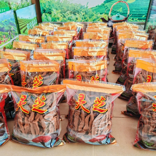 寻乌县江西产地一斤起售手工紫灵芝片好无白芯黑灵芝片煲汤煮茶味不苦
