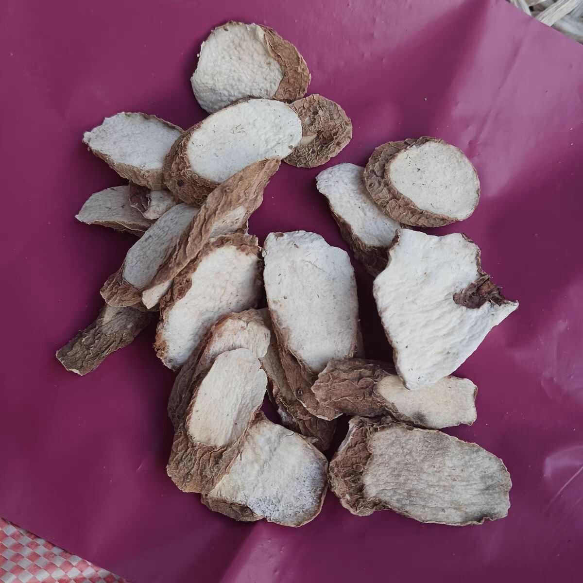 河南温县优质干山药片天然健康美味发货快无硫 带皮片足干