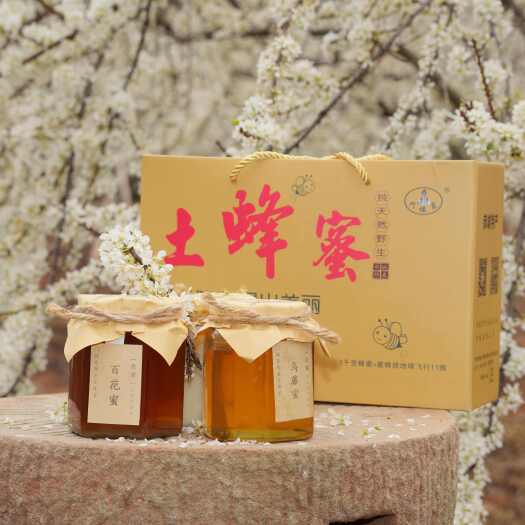 恭城县天然农家自产野生百花蜜 土蜂蜜500g/瓶 深山无污