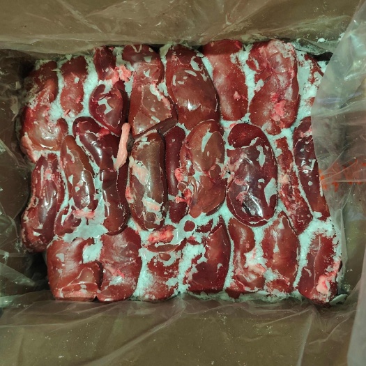 益阳大红门冻二级猪腰，日期新鲜