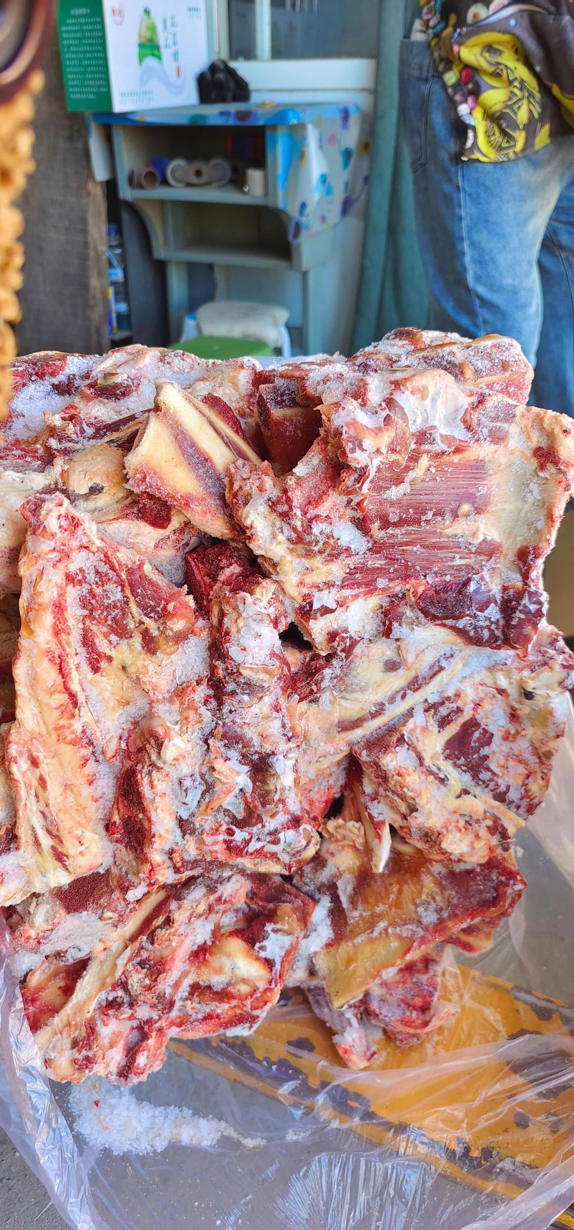 锡林浩特【牛胸叉】当地草原黄牛肉小胸骨，有筋有肉带脆骨，冷链发量大优