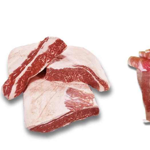 济南安格斯谷饲肥牛，精修分割，牛胸肉