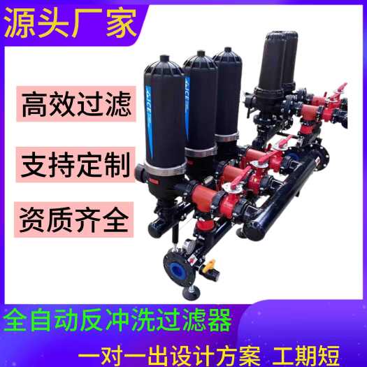 泰安自动过滤器全自动反冲洗手动过滤器农业大棚灌溉喷灌滴灌过滤器