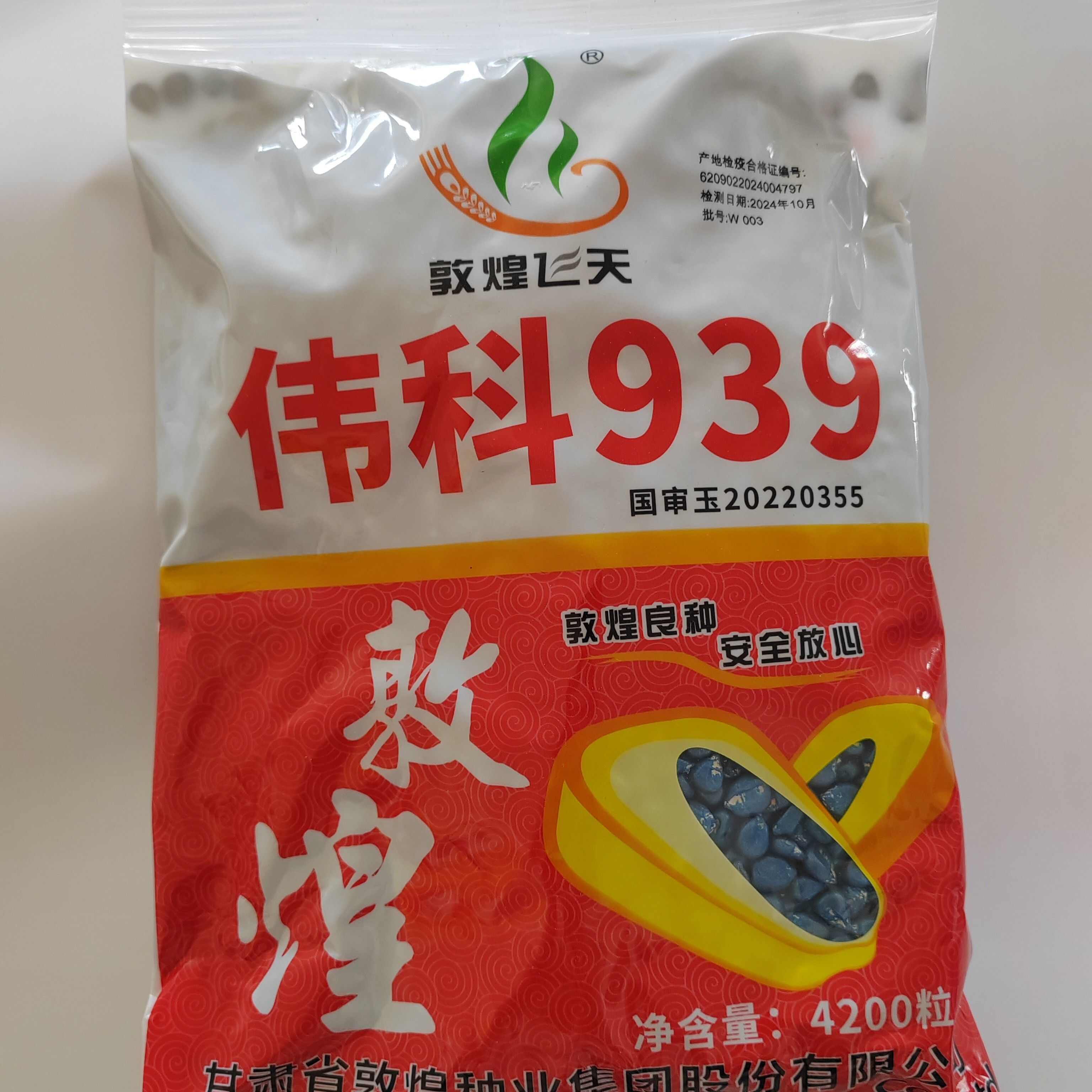 国审伟科939玉米种白轴大穗抗病产量高