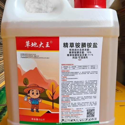 10%精草铵膦果园荒地除草牛筋草小飞蓬农药除草剂
