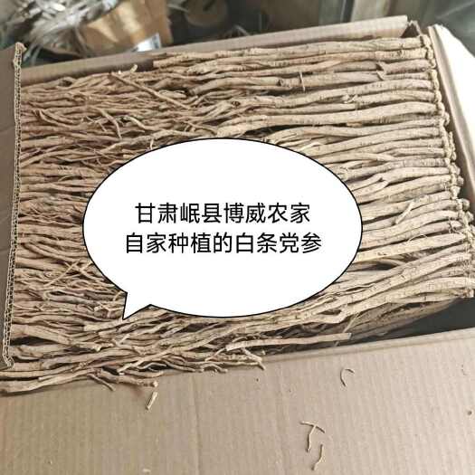 甘肃岷县白条党参岷县原产地发货无硫无染色（买党参送枸杞）