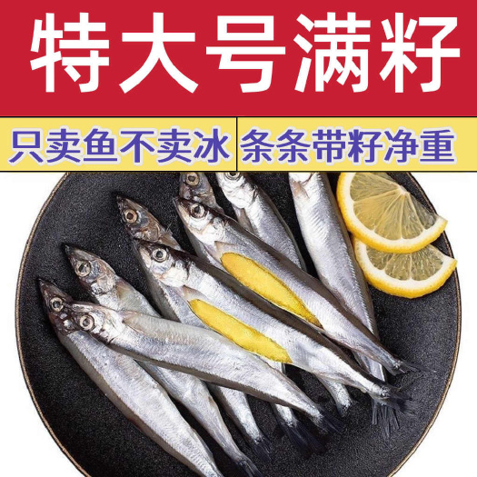 东海县新鲜海捕满籽多春鱼.天然籽多春鱼,12盒/8盒/4盒，每盒1