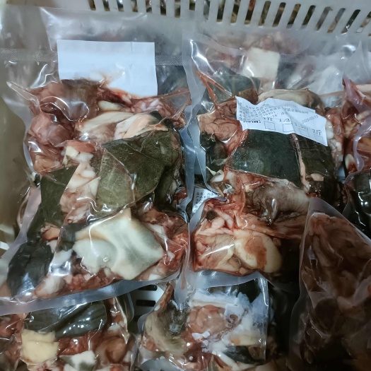 甲鱼块带壳去膜去内脏活杀